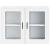 vidaXL Kitchen Wall Cabinet with Glass Door Porto White