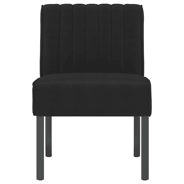 vidaXL Slipper Chair Black Velvet