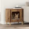 vidaXL Cat House Old Wood 51 x 30 x 52 cm Engineered Wood