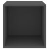 vidaXL Wall Cabinet Grey 37x37x37 cm Engineered Wood
