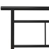 vidaXL Bed Frame without Mattress without Mattress Black Metal 90x200cm