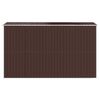 vidaXL Garden Shed Dark Brown 192x357x223 cm Galvanised Steel