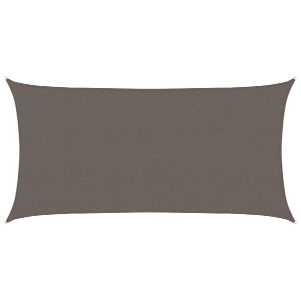 vidaXL Sunshade Sail HDPE Rectangular 2x4 m Anthracite