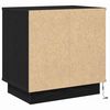 vidaXL Bedside Cabinet with Drawer 2 pcs Black Oak 50 x 34.5 x 50 cm