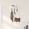 vidaXL Wall-Mounted Coat Rack White 40 x 10 x 90 cm Engineered wood