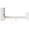 vidaXL Bookcase Bed without Mattress White 90x190 cm Single Solid Wood Pine