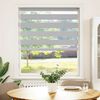 vidaXL Zebra Blind Light Grey 95x100 cm Fabric Width 90.9 cm Polyester