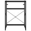 vidaXL Bathroom Washbasin Frame Black 59x38x83 cm Iron