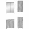 vidaXL Bathroom Furniture Set TULUM Grey Sonoma Engineered Wood