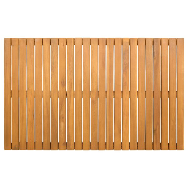 vidaXL Bath Mat Plain Brown 80 x 50 cm Wood