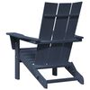 vidaXL Folding Adirondack Chair Navy 74.5 x 80.5 x 90cm HDPE
