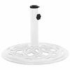 vidaXL Umbrella Base White 44x44x31 cm Cast Iron