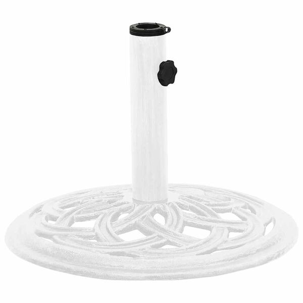 vidaXL Umbrella Base White 44x44x31 cm Cast Iron
