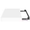 vidaXL Floating Wall Shelves 4 pcs White 40x23x3.8 cm MDF