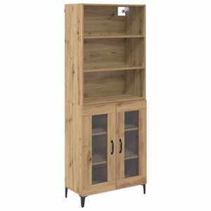 vidaXL Highboard Artisan Oak 69.5 x 34 x 180 cm Engineered Wood