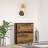 vidaXL Shoe Cabinet Old Wood 80 x 21 x 87.5 cm Engineered Wood