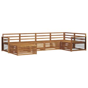 vidaXL Outdoor Sofa Set 6 pcs Natural