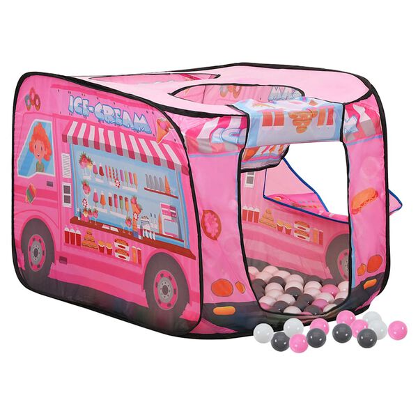 vidaXL Children Play Tent with 250 Balls Pink 70x112x70 cm