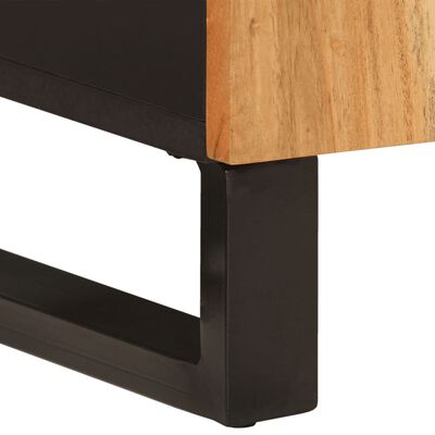 vidaXL Sideboard with 2 Doors 90x33x75 cm Solid Wood Acacia
