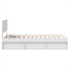 vidaXL Bed Frame with Headboard White 90 x 200 cm Engineered wood