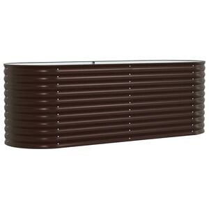 vidaXL Raised Bed Brown 240 x 80 x 81 cm Steel