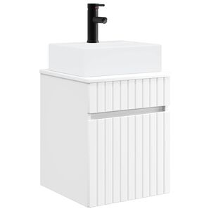 vidaXL Wall-mounted Sink Vanity White 39 x 41 x 62.5 cm
