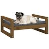 vidaXL Dog Bed Honey Brown 65.5x50.5x28 cm Solid Pine Wood