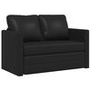 vidaXL Folding Sofa Bed Black 112 x 60 x 55 cm PVC