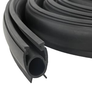 vidaXL Garage Door Seal Black 41 x 33 mm 2.5 m PVC