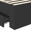 vidaXL Bed Frame Black and Silver 100 x 200 cm Engineered Wood