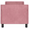 vidaXL Toddler Bed Frame with Headboard Pink 70 x 140 cm Velvet