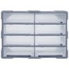 vidaXL Multi-drawer Organiser with 8 Big Drawers 52x16x37 cm