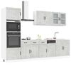 vidaXL 7 Piece Kitchen Cabinet Set Lucca Concrete Grey Engineered Wood