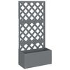 vidaXL Trellis Planter Grey 65x33x135 cm WPC