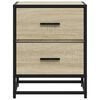 vidaXL Bedside Cabinets 2 pcs Sonoma Oak 40x31x50 cm Engineered Wood