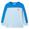 vidaXL Kids' Sweatshirt Bright Blue and Light Blue 116