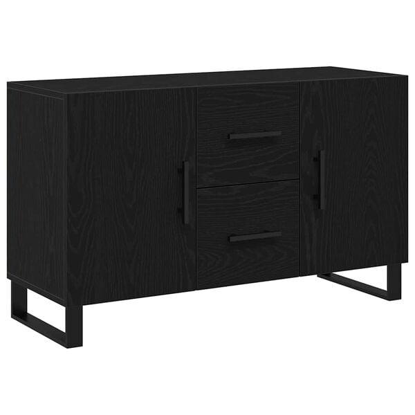 vidaXL Sideboard Black oak 100 x 36 x 60 cm Engineered wood