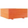 vidaXL Garden Planter Wax Brown 110x110x49.5 cm Solid Wood Pine