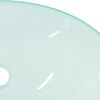 vidaXL Basin Tempered Glass 54.5x35x15.5 cm Frosted