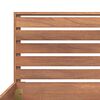 vidaXL Bed Frame without Mattress Solid Teak Wood 180x200 cm Super King