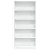 vidaXL Bookcase White 80x24x176 cm Engineered Wood