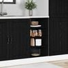 vidaXL Kitchen Base Cabinet with Drawer Black oak 40 x 44.5 x 81.5 cm