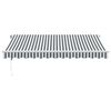 vidaXL Automatic Retractable Awning Anthracite&White 350x250 cm