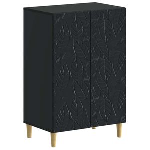 vidaXL Shoe Cabinet DELFT 59.5 x 39.5 x 90 cm Engineered Wood Black