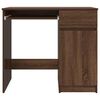vidaXL Desk Brown Oak 86x49x76 cm Engineered Wood