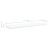 vidaXL Bookshelf Boards 8 pcs White 40x10x1.5 cm Engineered Wood
