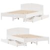 vidaXL Bed Frame without Mattress White 140x190 cm Solid Wood Pine