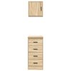 vidaXL Garage Cabinets 2 pcs Sonoma Oak Engineered Wood
