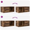vidaXL TV Cabinets 2 pcs Smoked Oak 60x31x25.5 cm Engineered Wood
