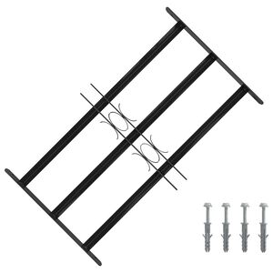vidaXL Window Security Grille 75.5 x 45 cm Galvanized Steel
